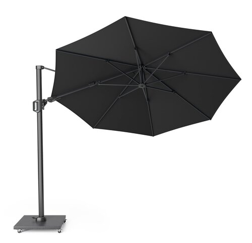 Platinum zweefparasol Challenger T² premium ø350 Faded black - afbeelding 1