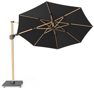 Platinum zweefparasol Challenger T² premium ø350 Faded black
