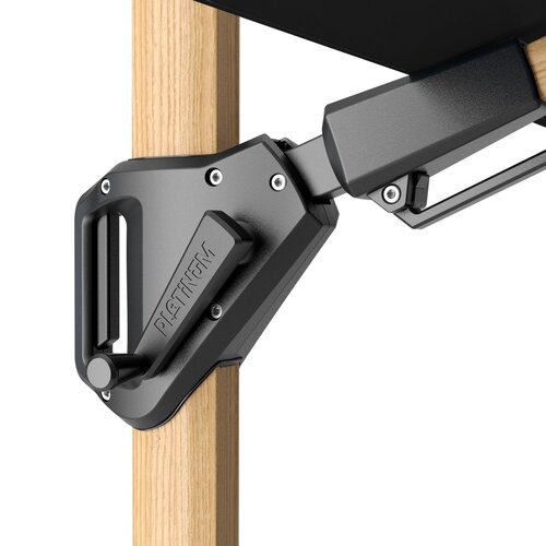 Platinum zweefparasol Challenger T² premium ø350 Faded black - afbeelding 6