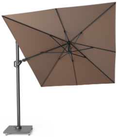 Platinum Zweefparasol Challenger T² Premium 350x260 cm Havana - afbeelding 1