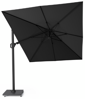 Platinum Zweefparasol Challenger T² Premium 350x260 cm Jet Black - afbeelding 1