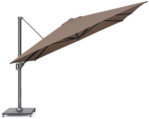 Platinum zweefparasol Challenger T¹ Premium 350x350 Havana - afbeelding 2