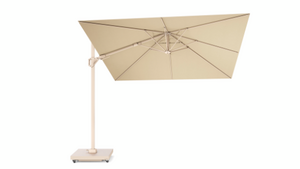 Platinum Zweefparasol Challenger T² Sandstone Premium 300x300 cm Champagne - afbeelding 1