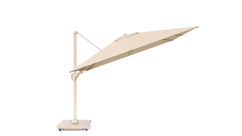 Platinum Zweefparasol Challenger T² Sandstone Premium 300x300 cm Champagne - afbeelding 3