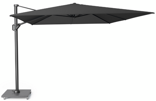 Platinum Zweefparasol Challenger T¹ Premium 400x300 cm Faded Black - afbeelding 1