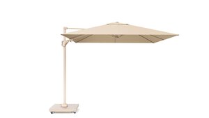 Platinum zweefparasol Challenger T² Sandstone frame, 300x300 Champagne - afbeelding 3