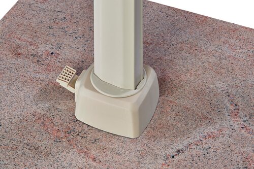 Platinum zweefparasol Challenger T² Sandstone frame, 300x300 Champagne - afbeelding 9