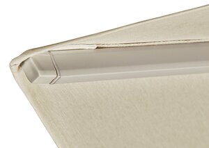 Platinum zweefparasol Challenger T² Sandstone frame, 300x300 Champagne - afbeelding 10