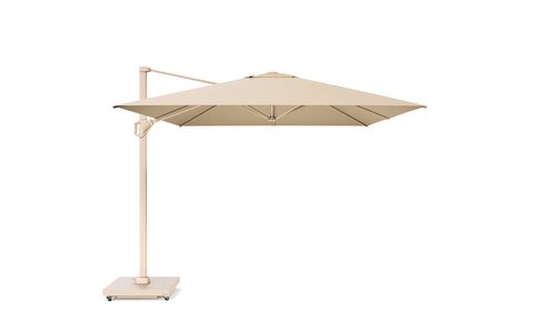 Platinum zweefparasol Challenger T¹ Sandstone frame, 400x300 Champagne - afbeelding 2