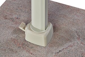 Platinum zweefparasol Challenger T¹ Sandstone frame, 400x300 Champagne - afbeelding 8