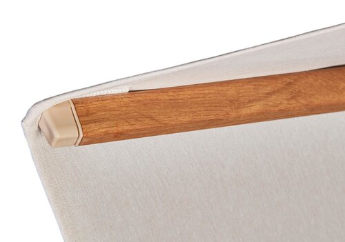 Platinum zweefparasol Challenger T² Teak look frame, 300x300 Champagne - afbeelding 10