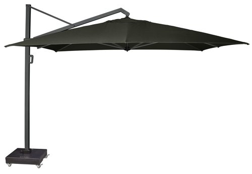 Platinum Zweefparasol Icon Premium 400 x 300 cm Faded black - afbeelding 1