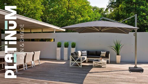 Platinum zweefparasol Icon Premium 400x300 Manhattan - afbeelding 2