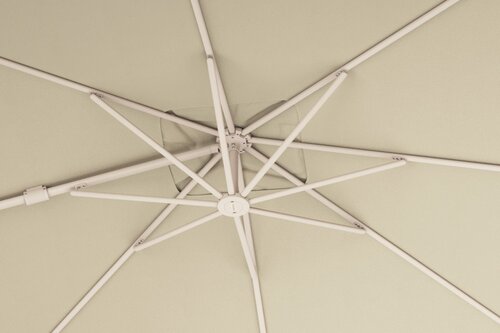 Platinum Zweefparasol Nexus T² Champagne Vierkant 300 x 300 cm - afbeelding 8