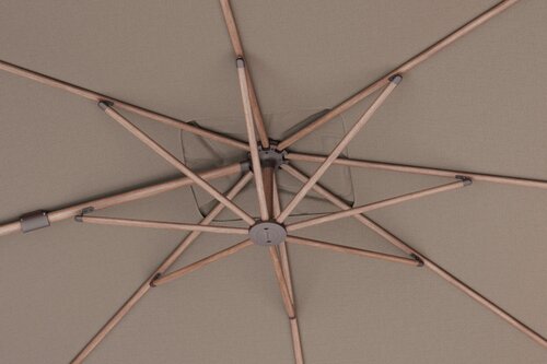 Platinum Zweefparasol Nexus T² Havana Vierkant 300 x 300 cm - afbeelding 8