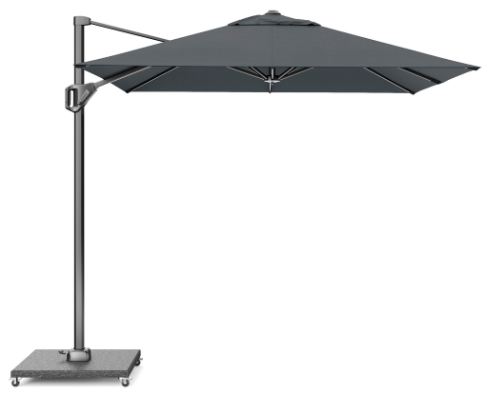 Platinum Zweefparasol Voyager T¹ 250x250 cm Antraciet - afbeelding 1