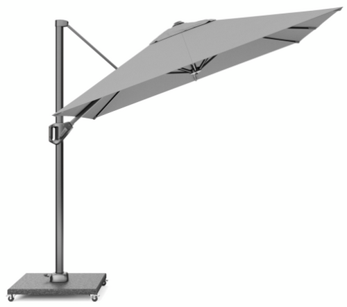Platinum Zweefparasol Voyager T¹ 250x250 cm Lichtgrijs - afbeelding 2