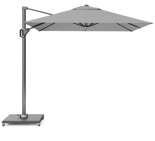 Platinum Zweefparasol Voyager T¹ 250x250 cm Lichtgrijs - afbeelding 1