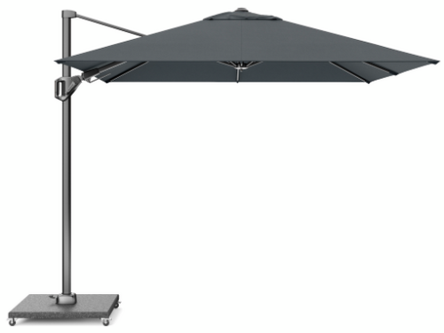 Platinum Zweefparasol Voyager T² 270x270 cm Antraciet - afbeelding 2