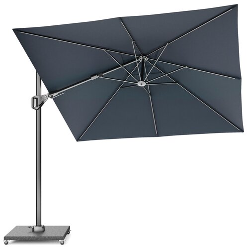 Platinum zweefparasol Voyager T² 270x270 antraciet - afbeelding 1
