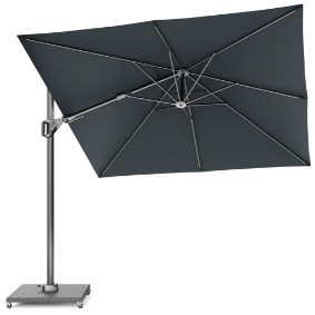 Platinum Zweefparasol Voyager T² Premium 270x270 cm Faded Black - afbeelding 1