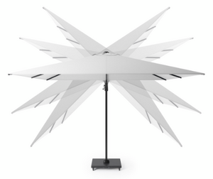 Platinum Zweefparasol Voyager T² Premium 270x270 cm Faded Black - afbeelding 4
