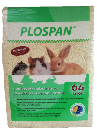 Plospan kattenbakhoutkorrels - 4Kg
