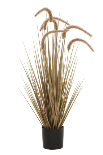 Pluimgras Dogtail Kunstplant - H91cm Naturel