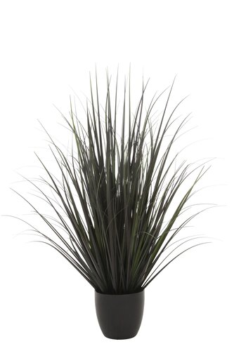 Pluimgras Kunstplant - H99cm Zwart