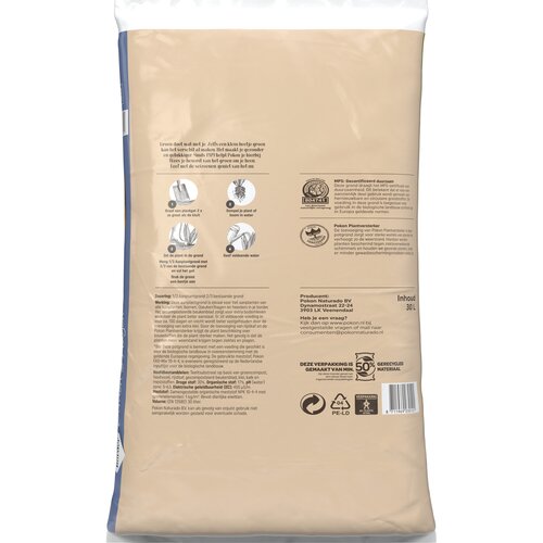 Pokon Bio Aanplantgrond Tuinplanten, Bomen & Hagen Turfvrij 30L - afbeelding 2