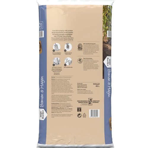 Pokon Bio Aanplantgrond Tuinplanten, Bomen & Hagen Turfvrij - 45L - afbeelding 2