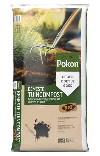 Pokon Bio Bemeste Tuincompost - 20L - afbeelding 1