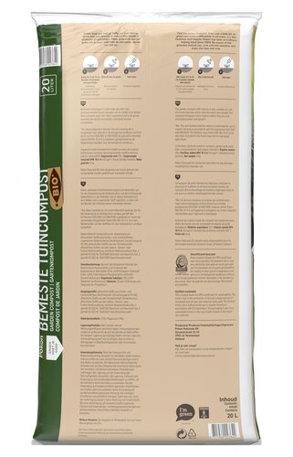 Pokon Bio Bemeste Tuincompost - 20L - afbeelding 2