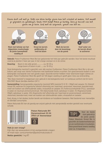 Pokon Bio Fruitbomen Mest 1kg  - afbeelding 2