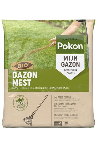 Pokon Bio Gazonmest 8,4kg voor 125m² - afbeelding 1