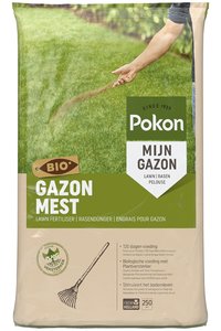 Pokon Bio Gazonmest 16,8kg voor 250m² - afbeelding 1