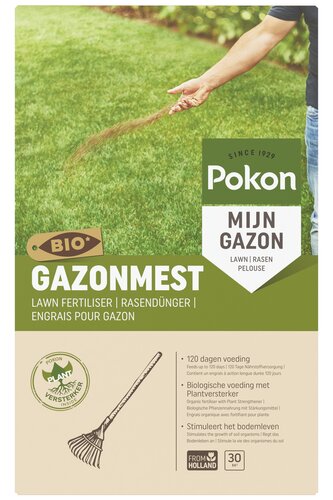 Pokon Bio Gazonmest 2kg voor 30mВ  - afbeelding 1