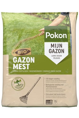 Pokon Bio Gazonmest 5kg voor 75m² - afbeelding 1