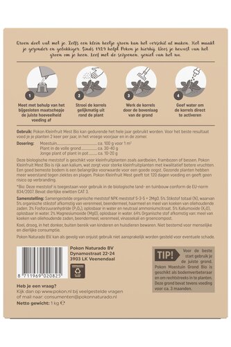 Pokon Bio Kleinfruit Mest 1kg  - afbeelding 2
