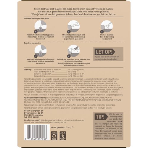 Pokon Bio Lavameel 1,75kg - afbeelding 2