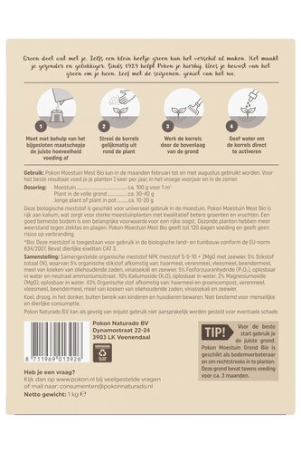 Pokon Bio Moestuin Mest 1kg  - afbeelding 2
