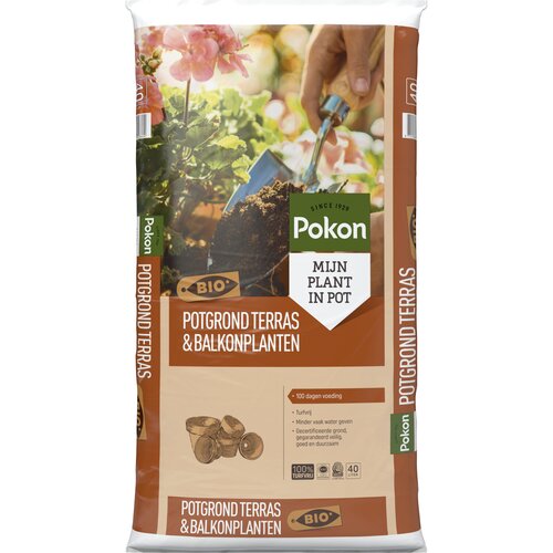 Pokon Bio Potgrond Terras & Balkon Planten - 40L - afbeelding 1