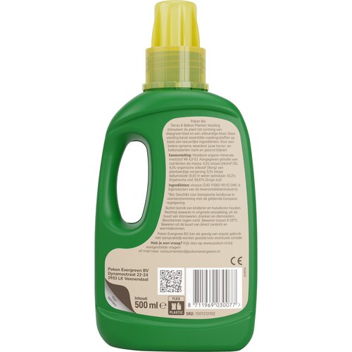 Pokon Bio Terras & Balkon Planten Voeding 500ml  - afbeelding 2
