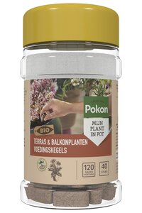 Pokon Bio Terras & Balkon Planten Voedingskegels 40 stuks  - afbeelding 1