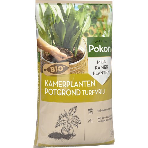 Pokon Bio Turfvrije Kamerplanten Potgrond 10L - afbeelding 2