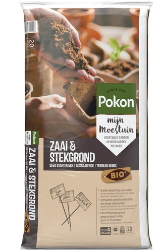 Pokon Bio Zaai & Stekgrond Turfvrij 20L - afbeelding 2