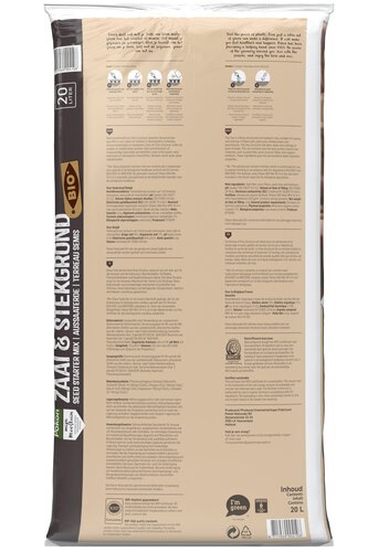 Pokon Bio Zaai & Stekgrond Turfvrij 20L - afbeelding 4