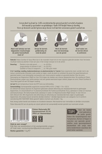 Pokon Conifeer & Taxus Mest 1kg - afbeelding 2