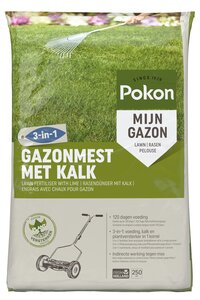 Pokon Gazonmest met Kalk - 16,8kg voor 250m² - afbeelding 2