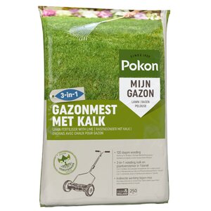 Pokon Gazonmest met Kalk - 16,8kg voor 250m²
